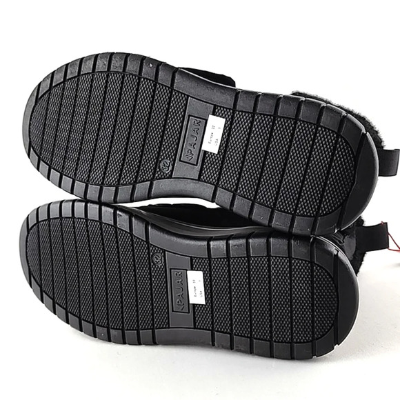 PAJAR Youth Black Winter Waterproof Boots Velcro Insulated Rated -30c Size US 1 - Picture 10 of 15